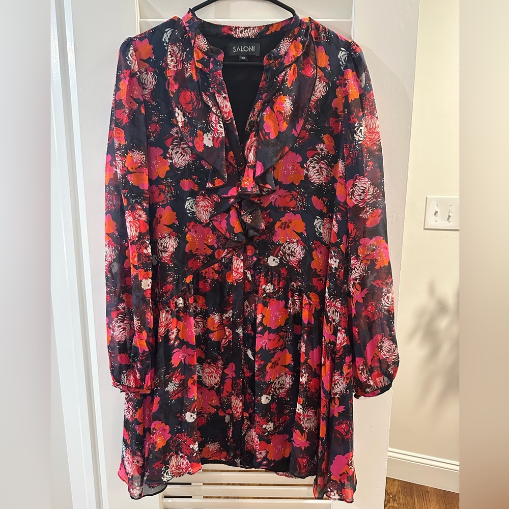 Saloni Long Sleeve Dress